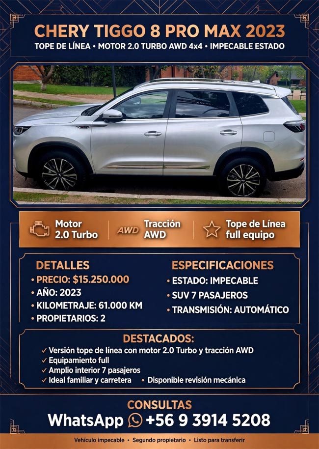 CHERY TIGGO 8 PRO MAX 2023